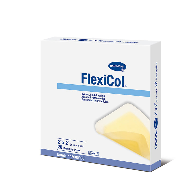 FlexiCol® Hydrocolloid Dressing, 2 x 2 Inch, 1 Box of 20 (Advanced Wound Care) - Img 1