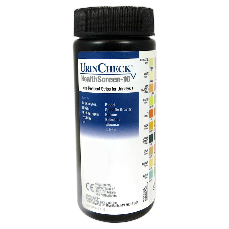 UrinCheck™ HealthScreen-10 Urinalysis Rapid Test Kit, 1 Bottle of 100 (Test Kits) - Img 2