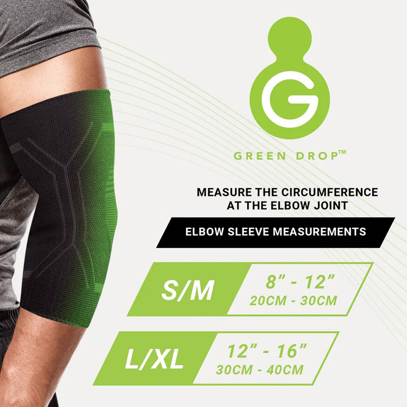 Green Drop Elbow Brace - Infused Compression Sleeve, L/XL, 1 Each (Immobilizers, Splints and Supports) - Img 2