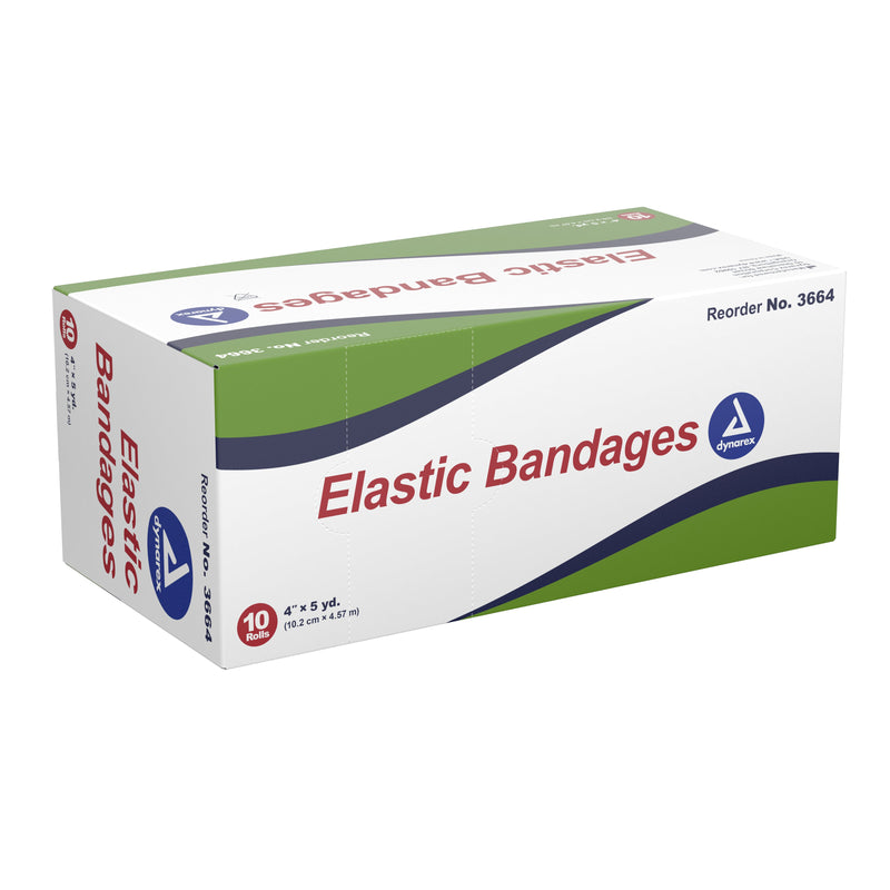 Dynarex® Clip Detached Closure Elastic Bandage, 4 Inch x 4-1/2 Yard, 1 Case of 50 (General Wound Care) - Img 1