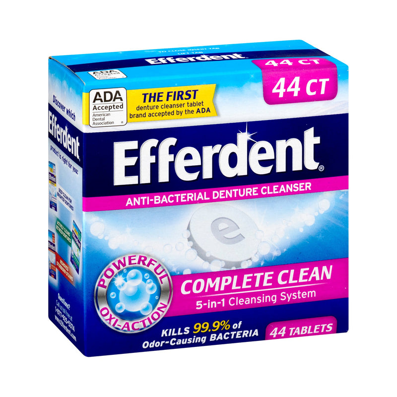 Efferdent® Denture Cleaner, 44 Tablets per Box, 1 Box of 44 (Mouth Care) - Img 1