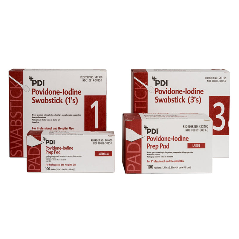 PDI® PVP Prep Pad, Medium, 1 Box of 100 (Skin Care) - Img 2