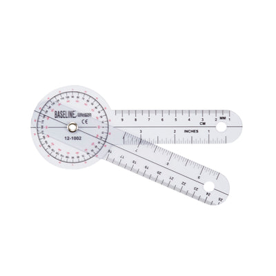 Baseline® 360° Head Plastic Goniometer, 6 Inch Arms, 1 Each (Assessment Tools) - Img 2