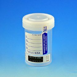 Globe Scientific Specimen Container with Temperature Strip, 90 mL, 1 Case of 400 (Specimen Collection) - Img 1