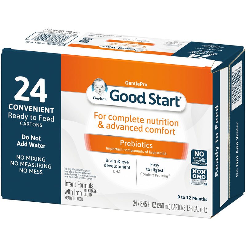 Gerber® Good Start® Gentle NonGMO Ready to Use Infant Formula, 8.45 oz. Tetra-Pak, 1 Each () - Img 6