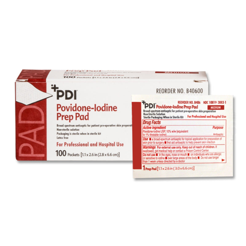 PDI® PVP Prep Pad, Medium, 1 Case of 1000 (Skin Care) - Img 3