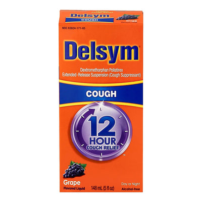 Delsym® Dextromethorphan Cold and Cough Relief, 1 Each (Over the Counter) - Img 1