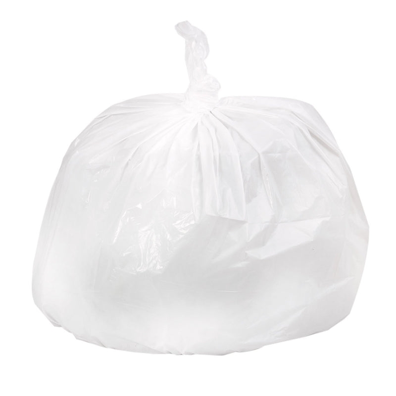 Colonial Bag Extra Heavy Duty Tuff Trash Bag, White, 33 gal., 1 Roll of 25 (Bags) - Img 1