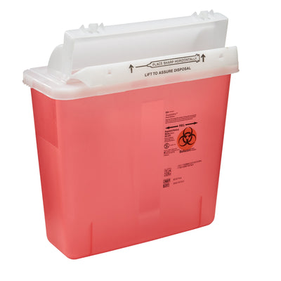 SharpStar™ In-Room™ Multi-purpose Sharps Container, 1-1/4 Gallon, 12-1/2 x 5-1/2 x 10-3/4 Inch, 1 Case of 20 () - Img 2