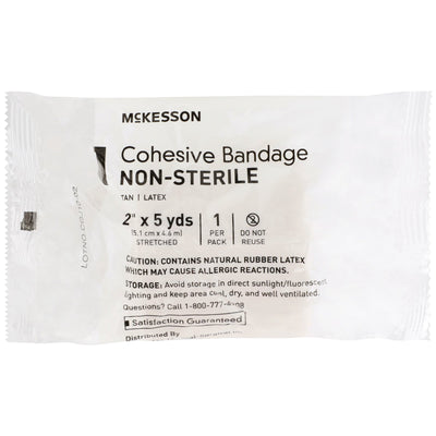 McKesson Self-adherent Closure Cohesive Bandage, 2 Inch x 5 Yard, 1 Pack