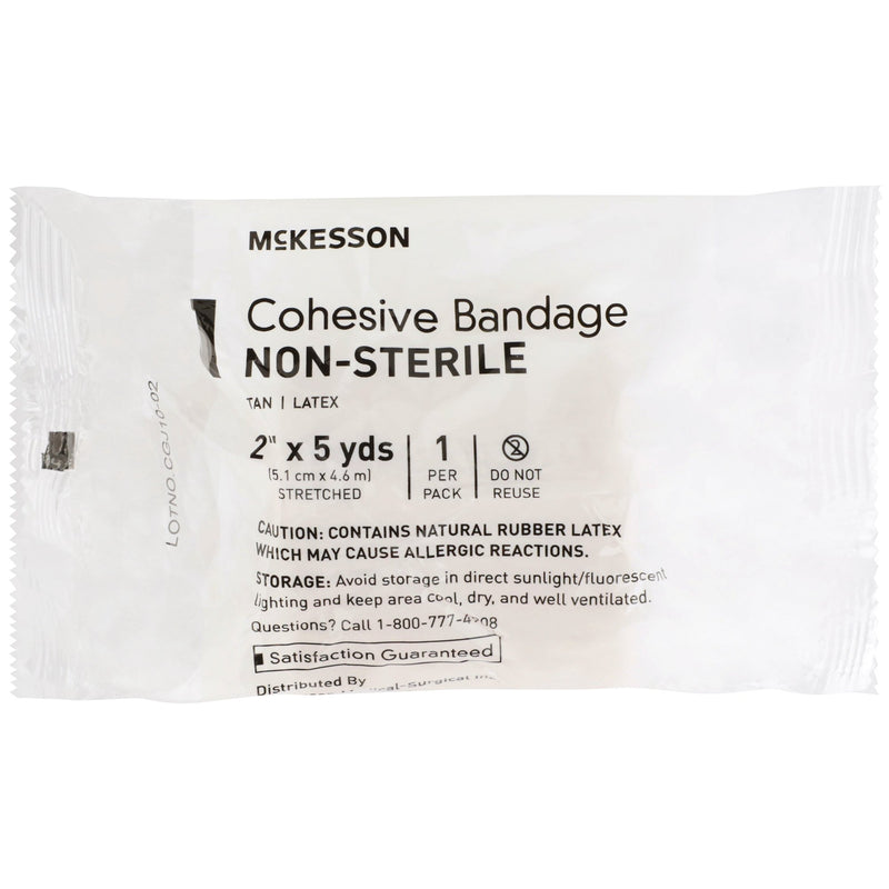 McKesson Self-adherent Closure Cohesive Bandage, 2 Inch x 5 Yard, 1 Pack