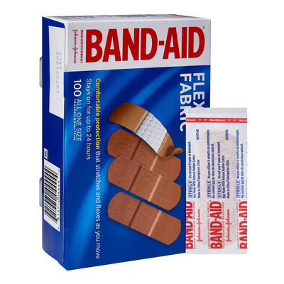 Band-Aid® Flexible Fabric Tan Adhesive Strip, 1 x 3 Inch, 1 Each (General Wound Care) - Img 1