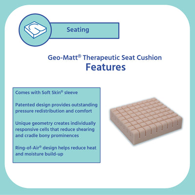 Geo-Matt® Therapeutic Seat Cushion, 1 Case of 6 (Chair Pads) - Img 5