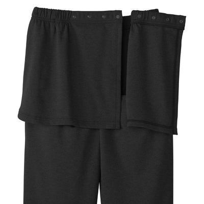 Silverts® Open Back Adaptive Pants, Medium, Black, 1 Each (Pants and Scrubs) - Img 4