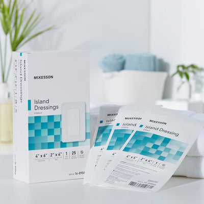 McKesson White Adhesive Dressing, 4 x 6 Inch, 1 Box of 25 (General Wound Care) - Img 10