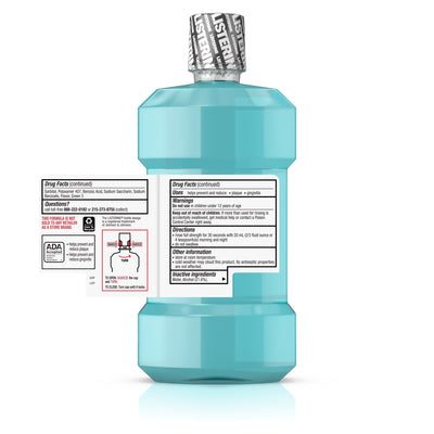 Listerine® Cool Mint® Antiseptic Mouthwash, 250 mL Bottle, 1 Case of 6 (Mouth Care) - Img 3