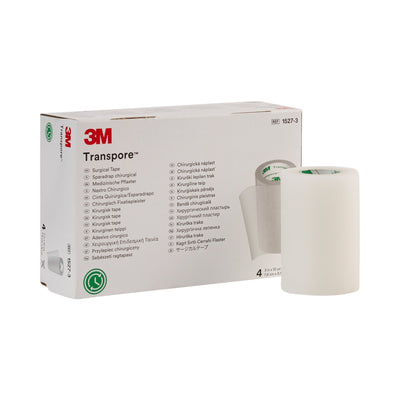 3M™ Transpore™ Plastic Medical Tape, 3 Inch x 10 Yard, Transparent, 1 Case of 40 (General Wound Care) - Img 1