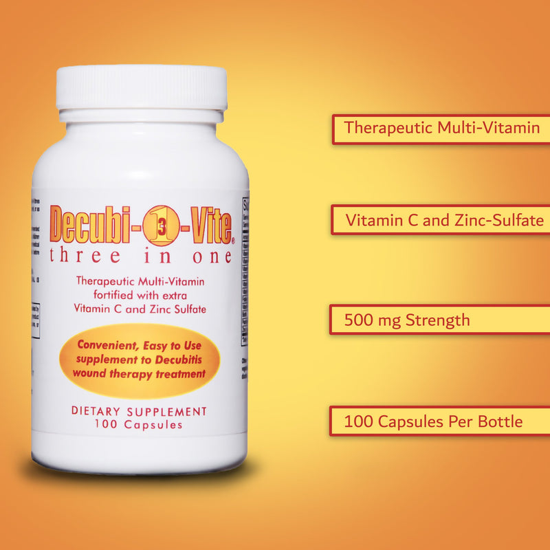 Decubi-Vite® Three In One Vitamin / Minerals Multivitamin Supplement, 1 Bottle (Over the Counter) - Img 3