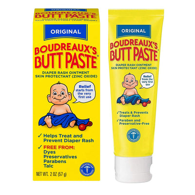 Boudreaux's Original Butt Paste Diaper Rash Treatment, 16% Zinc Oxide, 2 oz Tube, Scented, 1 Each (Skin Care) - Img 1