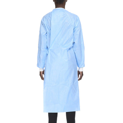 Halyard Basics Non-Reinforced Surgical Gown with Towel, Large, Blue, 1 Each (Gowns) - Img 2