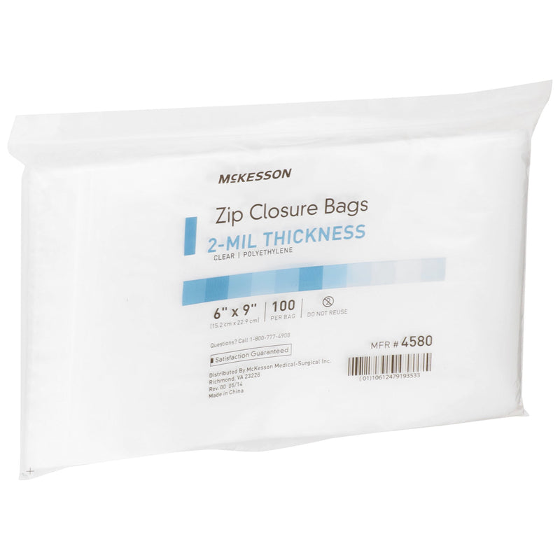 McKesson Zip Closure Bag, 6 x 9 Inches, 1 Box of 10 (Bags) - Img 4