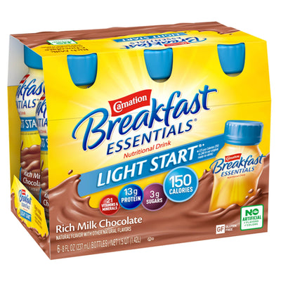 Carnation Breakfast Essentials® Light Start® Chocolate Oral Supplement, 8 oz. Bottle, 1 Case of 24 (Nutritionals) - Img 6