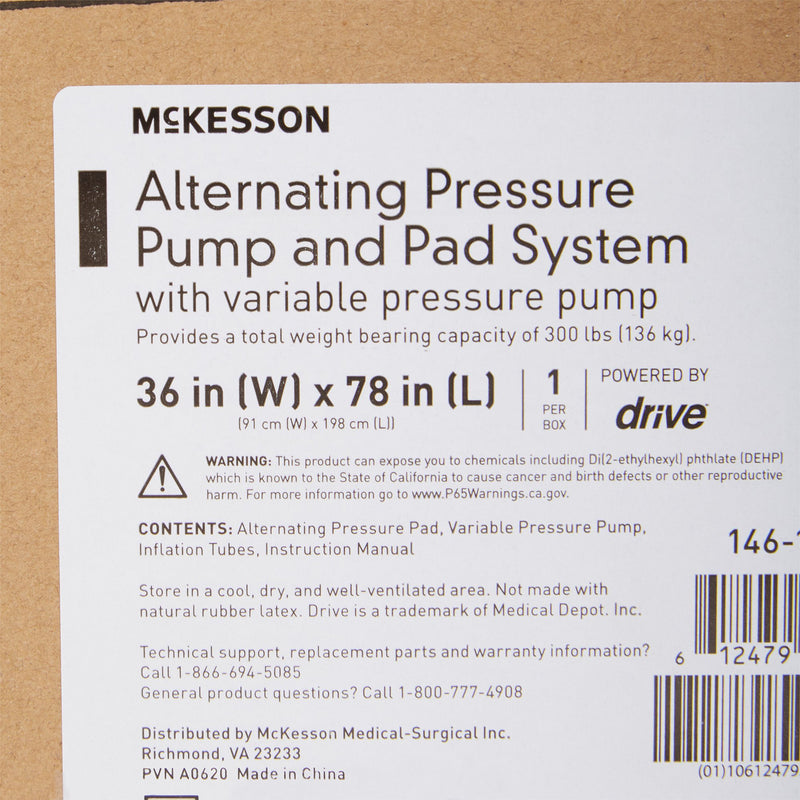 McKesson Variable Pressure Pump and Mattress Pad System, 1 Case of 6 (Mattress Overlays) - Img 4