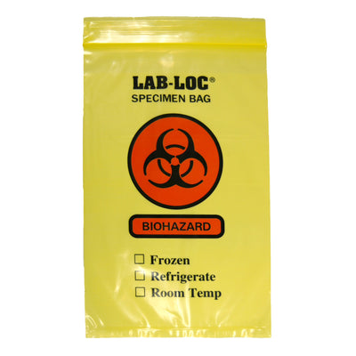 LAB-LOC® Specimen Transport Bag with Document Pouch, 6 x 9 Inch, 1 Pack of 100 (Specimen Collection) - Img 1