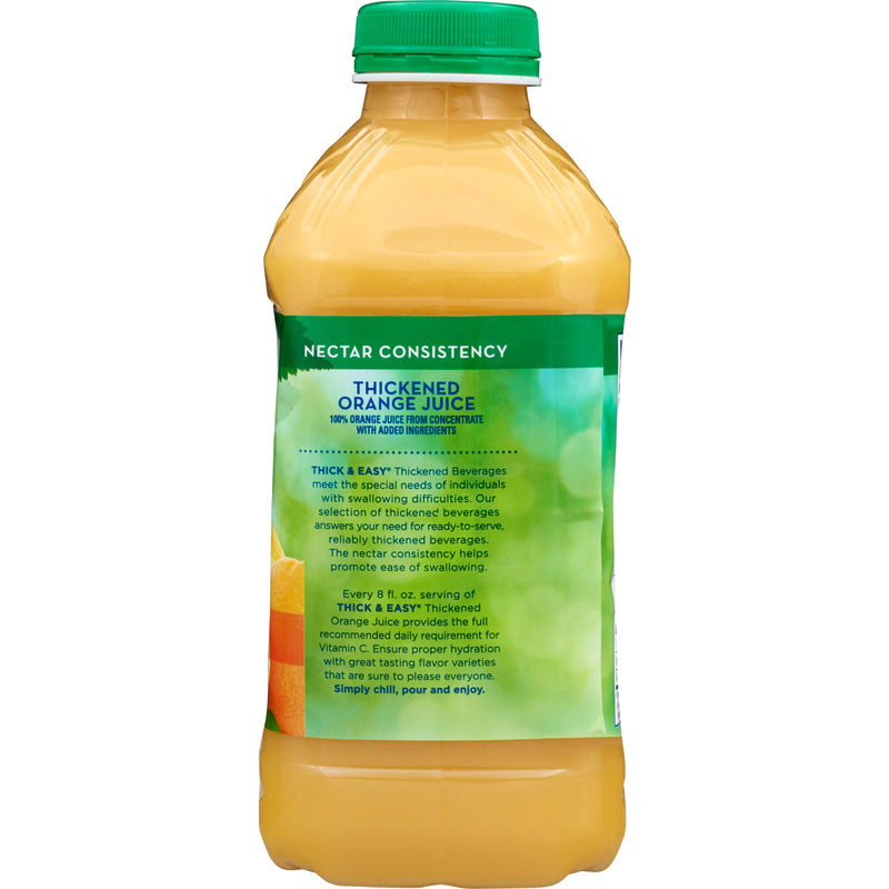 Thick & Easy® Clear Nectar Consistency Orange Juice Thickened Beverage, 46 oz. Bottle, 1 Case of 6 (Nutritionals) - Img 2