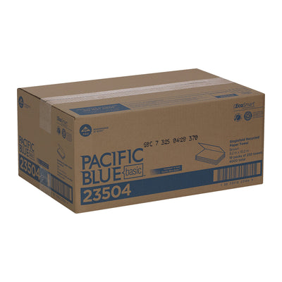 Pacific Blue Basic™ Single-Fold Paper Towel, 250 Sheets per Pack, 1 Case of 16 (Paper Towels) - Img 6