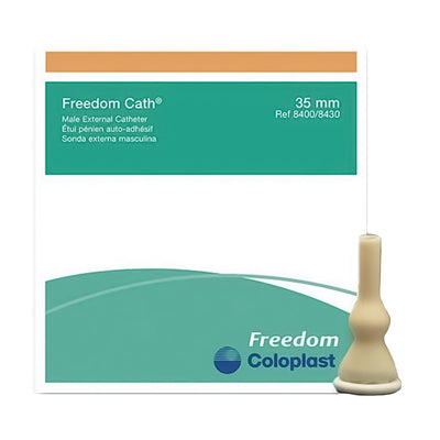 Freedom Cath Male External Catheter, Self-Adhesive, 1 Box of 100 (Catheters and Sheaths) - Img 1