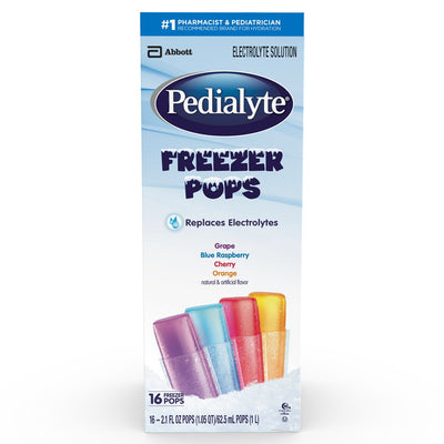 Pedialyte® Assorted Flavors Electrolyte Freezer Pop, 2.1 oz. Packet, 1 Case of 64 () - Img 1