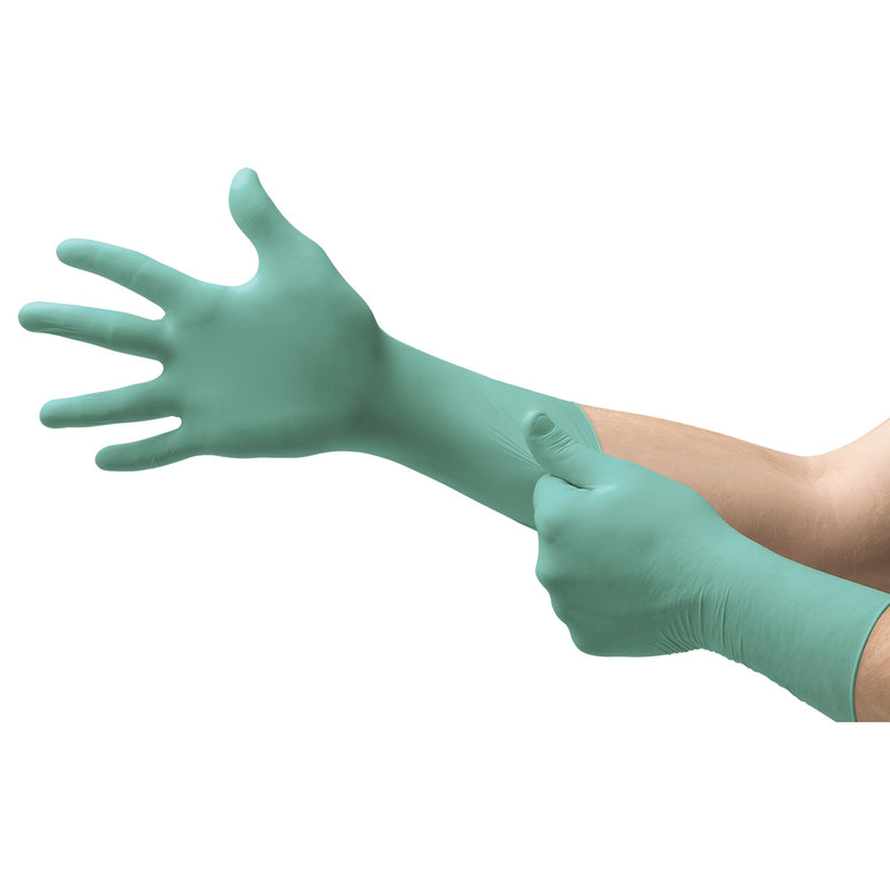 NeoPro® EC Polychloroprene Extended Cuff Length Exam Glove, Small, Green, 1 Case of 500 () - Img 2