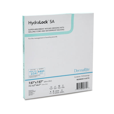 HydraLock™ SA Super Absorbent Dressing, 20 x 20 Centimeter, 1 Box of 10 (Advanced Wound Care) - Img 2