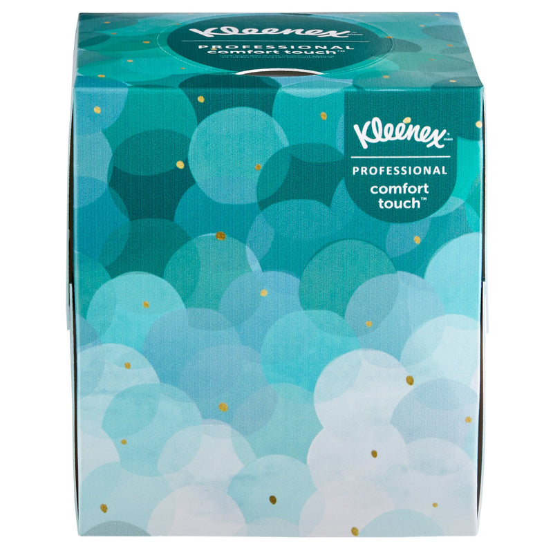 Kleenex Facial Tissue, 2-Ply, Cube Container, Boutique White, 8-2/5" X 8-2/5", 1 Box (Facial Tissues) - Img 2