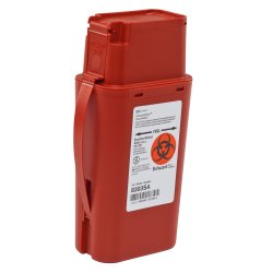 SharpSafety™ Sharps Transport Container, 1 Quart, 8¾ x 2½ x 4½ Inch, 1 Case of 20 () - Img 1