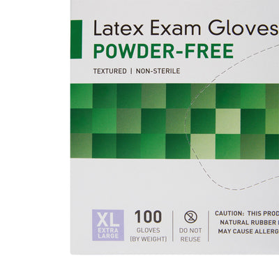 McKesson Confiderm® Latex Exam Glove, Extra Large, Ivory, 1 Box of 100 () - Img 5