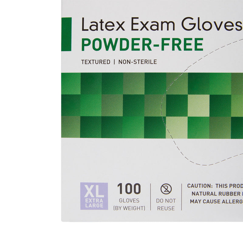 McKesson Confiderm® Latex Exam Glove, Extra Large, Ivory, 1 Box of 100 () - Img 5