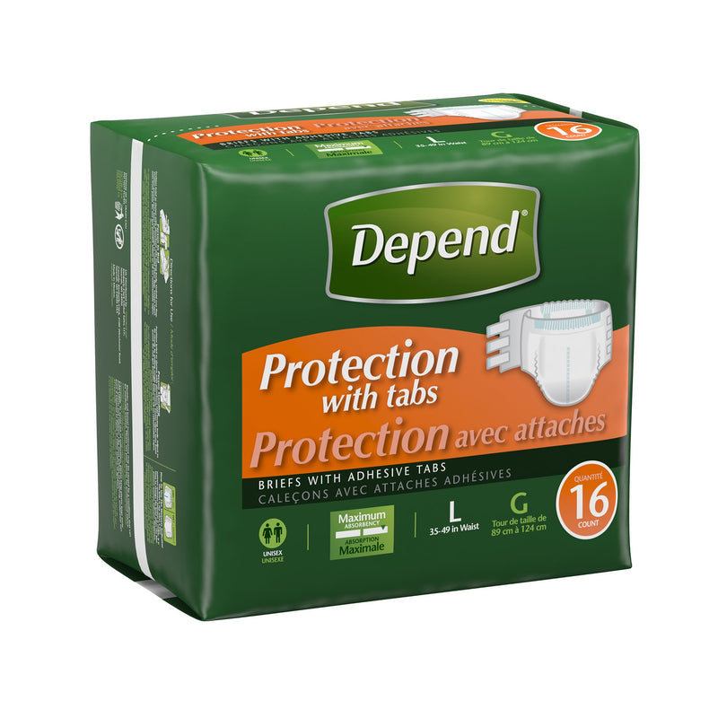 Depend® Maximum Incontinence Brief, Large, 1 Case of 48 () - Img 3