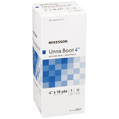 McKesson Unna Boot, Zinc Oxide, 4 Inch x 10 Yard, 1 Box (General Wound Care) - Img 2