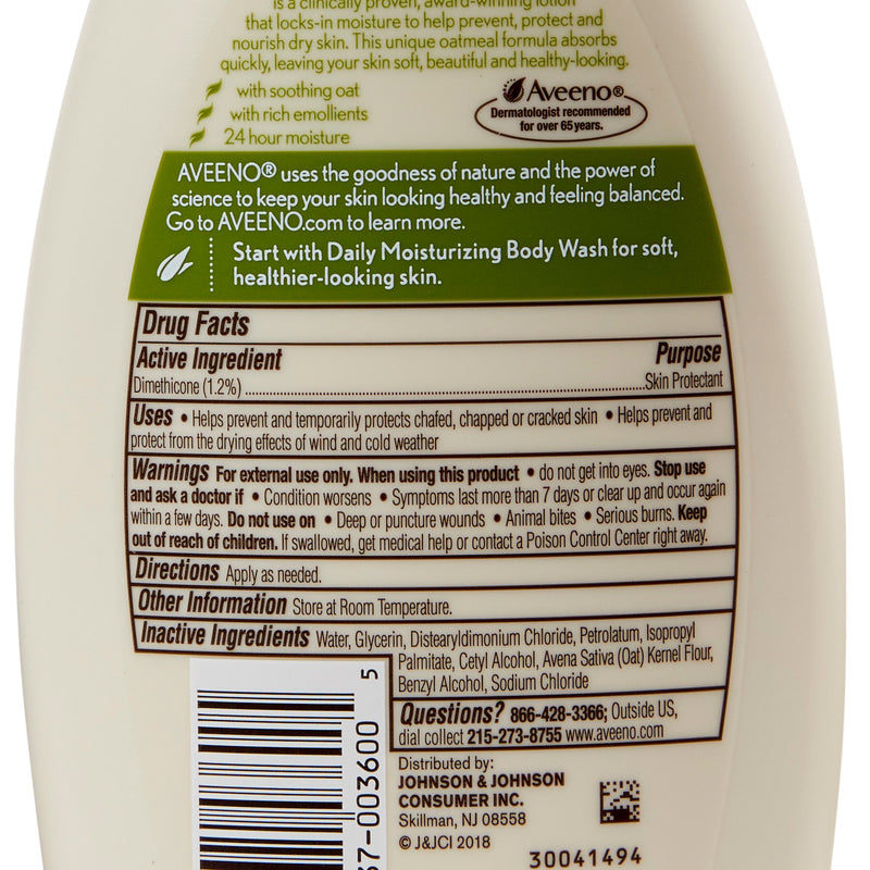 Aveeno® Daily Moisturizing Body Lotion, 12 oz. Bottle, 1 Each (Skin Care) - Img 2