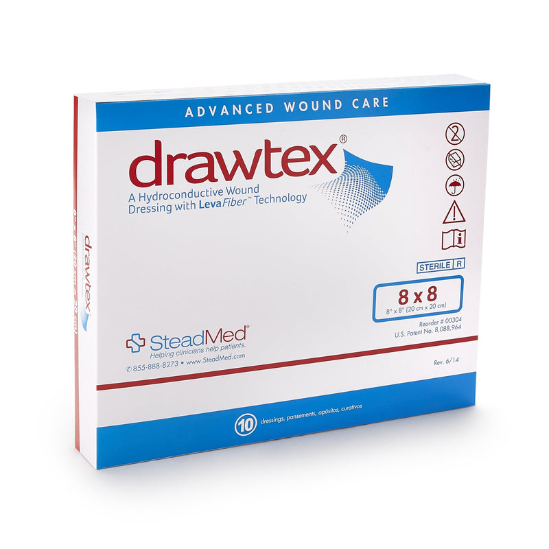 Drawtex® Nonadherent Dressing, 8 x 8 Inch, 1 Box of 10 (Advanced Wound Care) - Img 3