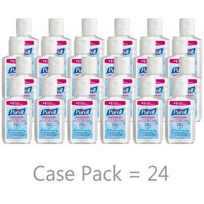 Purell Advanced Hand Sanitizer 70% Ethyl Alcohol Gel, Bottle, 2 oz, 1 Each (Skin Care) - Img 7