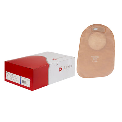 New Image™ Two-Piece Closed End Beige Filtered Ostomy Pouch, 9 Inch Length, 2¾ Inch Flange, 1 Box of 30 (Ostomy Pouches) - Img 1