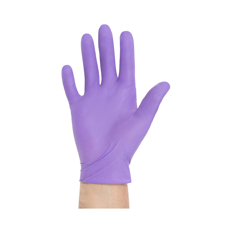 Purple Nitrile-Xtra™ Nitrile Extended Cuff Length Exam Glove, Small, 1 Case of 200 () - Img 1