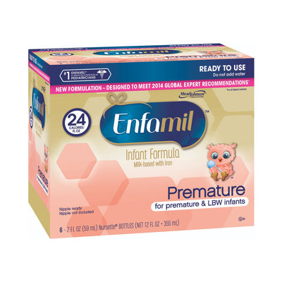 Enfamil® Premature with Iron Infant Formula, 2 oz. Ready to Use Nursette Bottle, 1 Pack of 6 () - Img 2