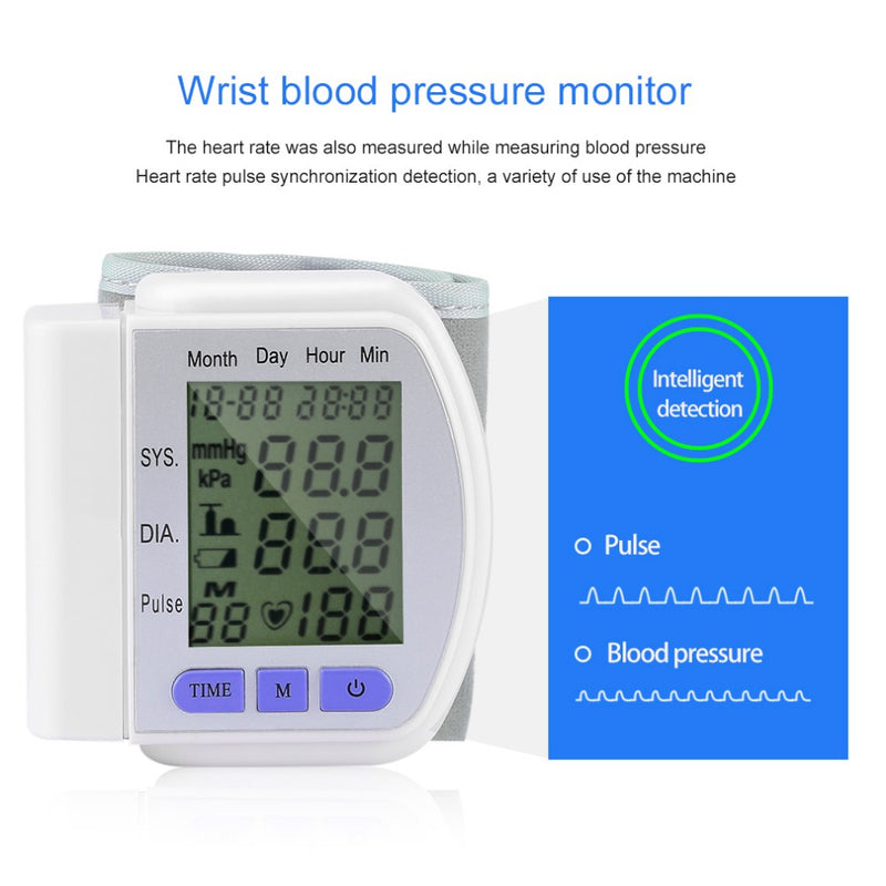 Automatic Wrist Blood Pressure Monitoring Device - Measure Systolic and Diastolic BP Pressures 8