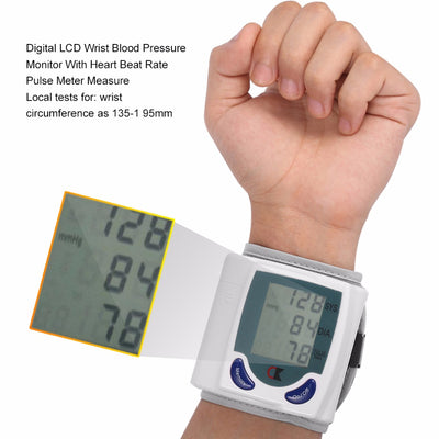 Digital LCD Wrist Blood Pressure Monitor - Best BP Device For The Home 4