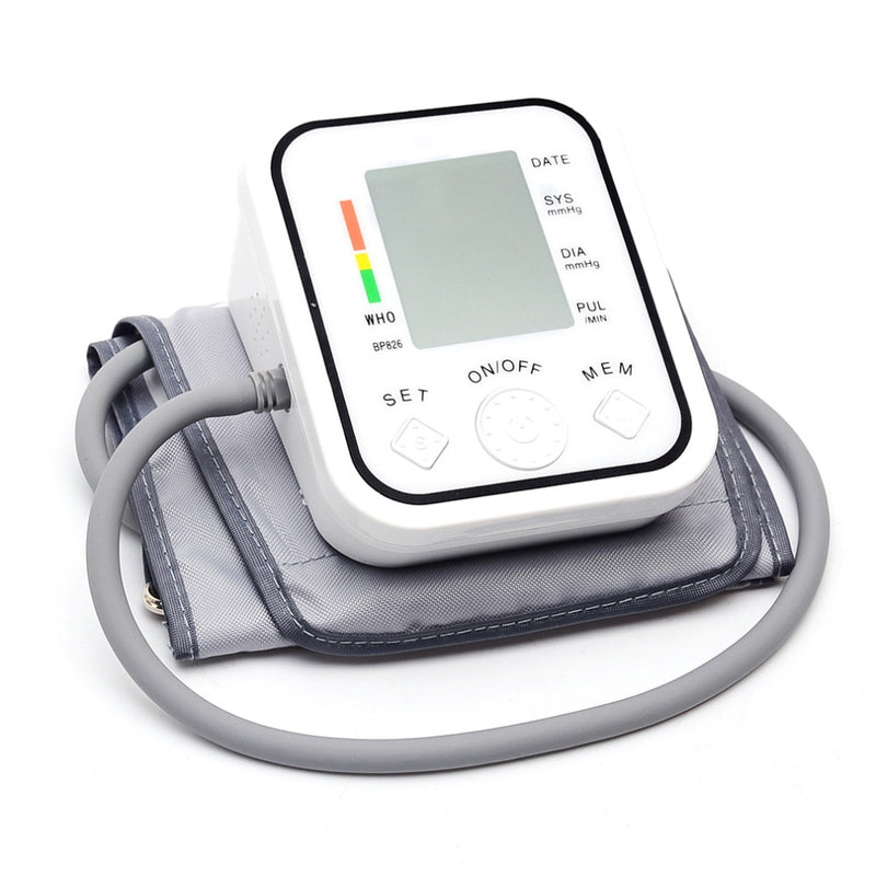 BP826 Digital bp Blood Pressure Monitor Meter Sphygmomanometer Cuff NonVoice Hot Selling