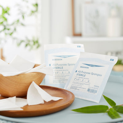 McKesson Sterile Nonwoven Sponge, 2 x 2 Inch, 1 Box of 25 (General Wound Care) - Img 2